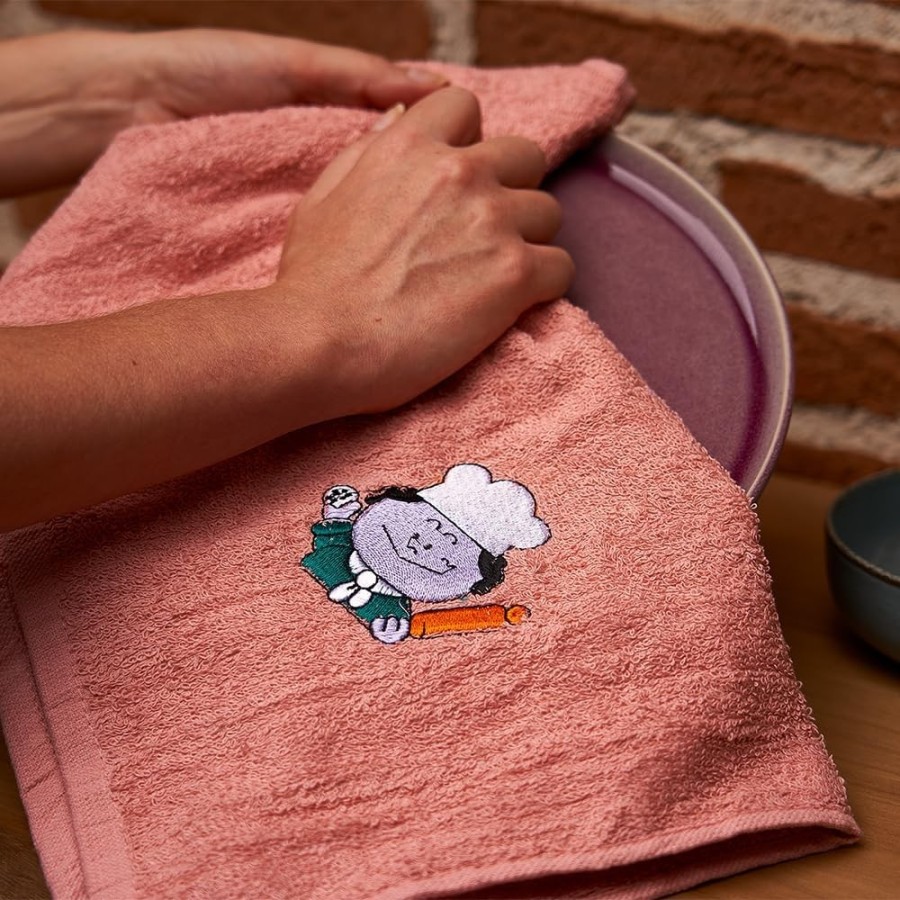 Pack 4 Paños Cocina Cocinero 100% Algodón 50x50 cm | Multicolor | Deslan Internacional