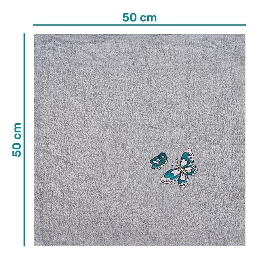 Pack 4 Paños Cocina Mariposas 100% Algodón 50x50 cm | Multicolor | Deslan Internacional