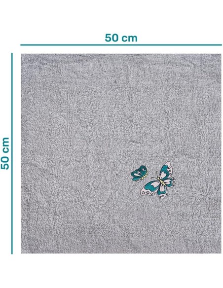 Pack 4 Paños Cocina Mariposas 100% Algodón 50x50 cm | Multicolor | Deslan Internacional