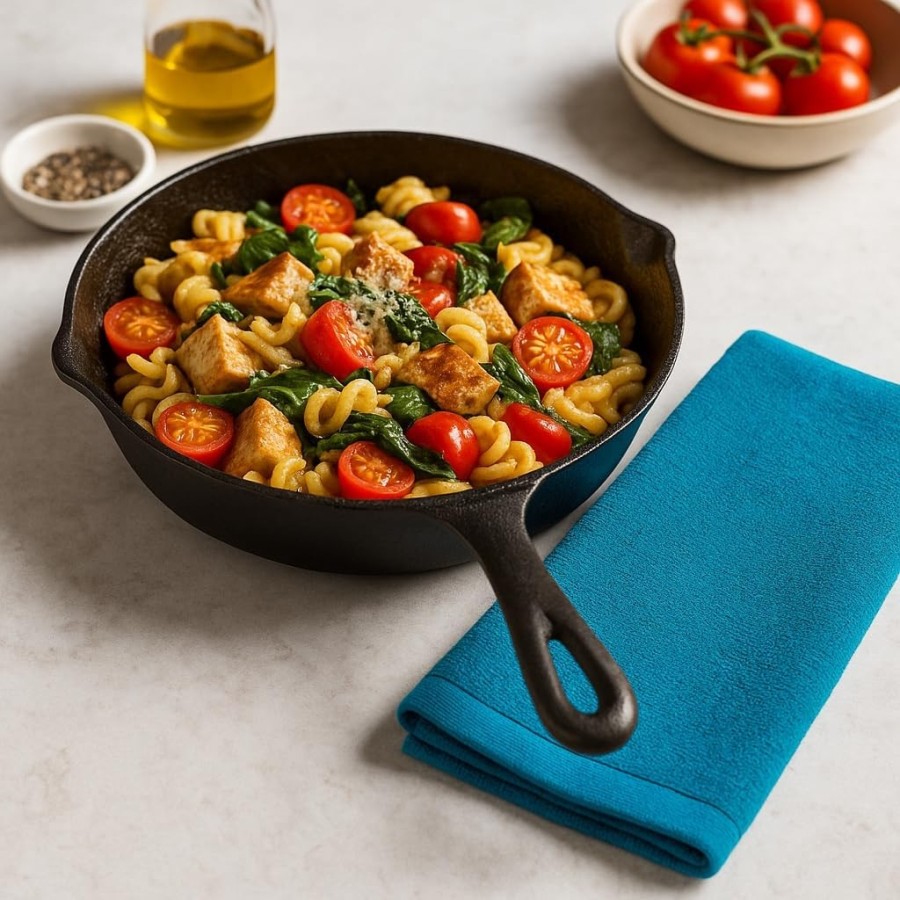 Pack 6 Paños Cocina Lisos 400 GSM 100% Algodón 50x50 cm | Multicolor | Deslan Internacional