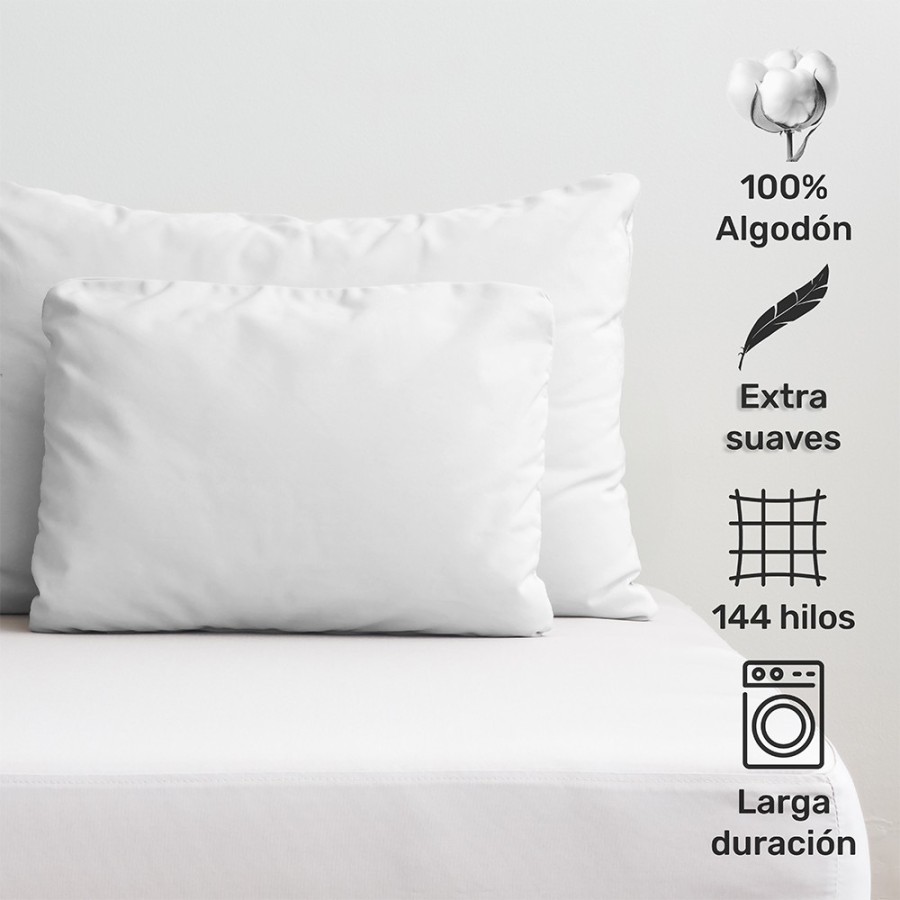 Almohadón blanco 100% algodón | Deslan Internacional