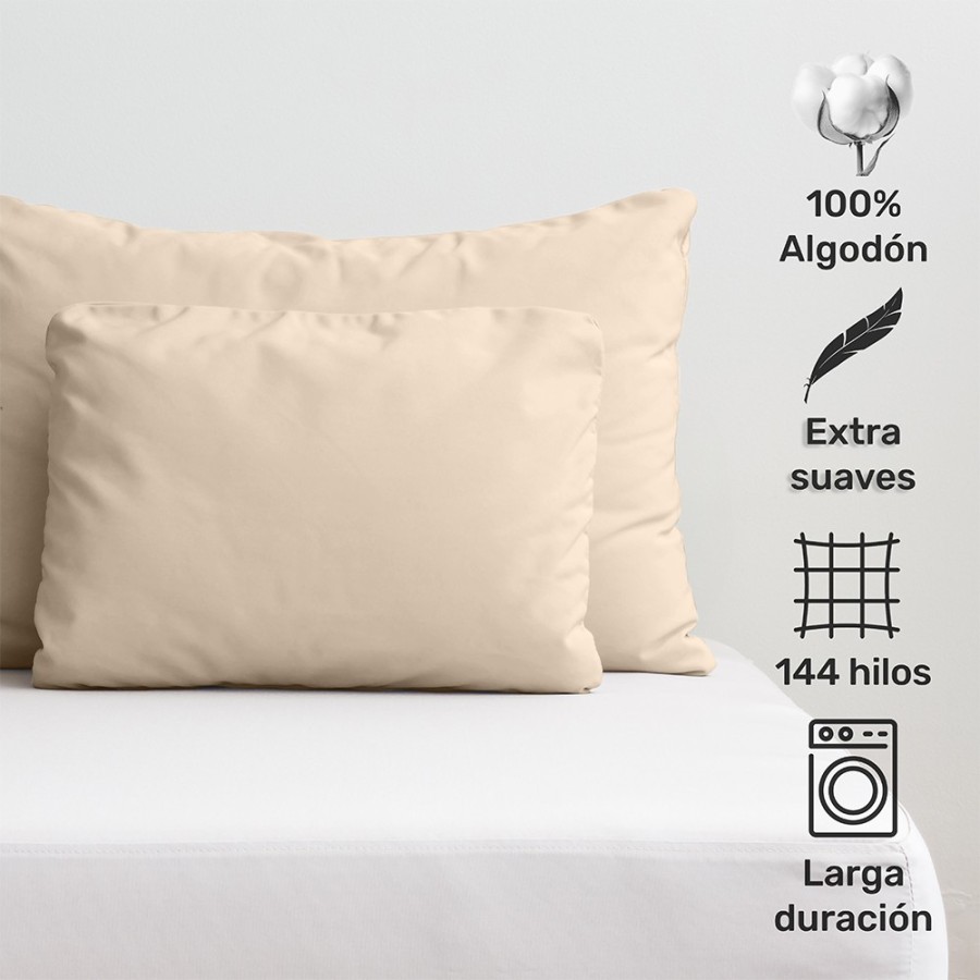 Almohadón arena 100% algodón | Deslan Internacional